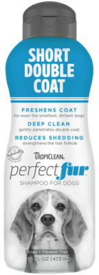 TROPICLEAN PERFECT FUR PARA PELAJE CORTO DOBLE CAPA 473 ML1