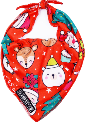GLAMPET BANDANA NAVIDEÑA RED SANTA1