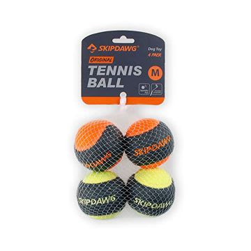SKIPDAWG TENNIS BALL 4PK - MEDIUM
