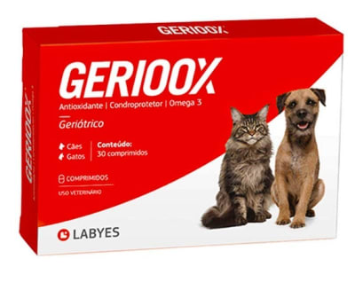 GERIOOX SUPLEMENTO VITAMINICO PARA PERRO Y GATOS (30 TABLETAS)