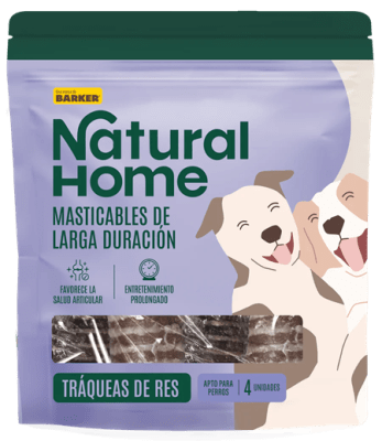 NATURAL HOME MASTICABLES TRAQUEA DE RES (4 UNI)
