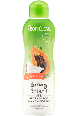 TROPICLEAN SHAMPOO Y ACONDICIONADOR PAPAYA & COCO 592 ML
