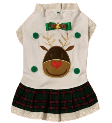 NAVIDAD VESTIDO NAVIDEÑO BLANCO (RENO)