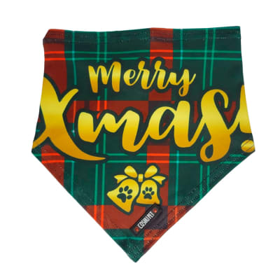 COSHUPET BANDANA NAVIDAD CUADROS