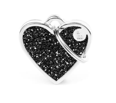 MY FAMILY SHINE GREY HEART SMALL