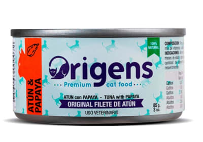 ORIGENS COMIDA HUMEDA PARA GATO DE ATUN & PAPAYA (85gr)