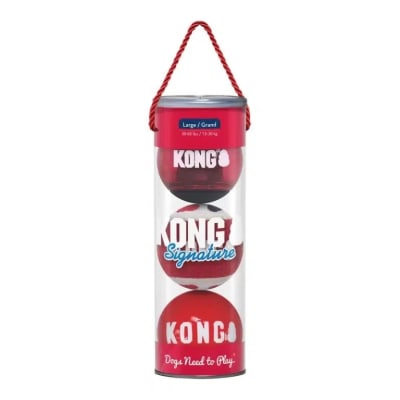 KONG SIGNATURE BALLS 3 -PK ASSORTED LARGE1