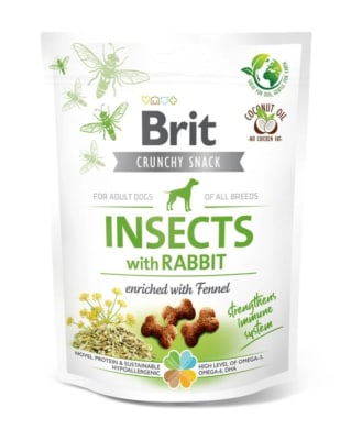 BRIT CRUNCHY SNACK INSECTS WITH RABBIT  (200GR)1
