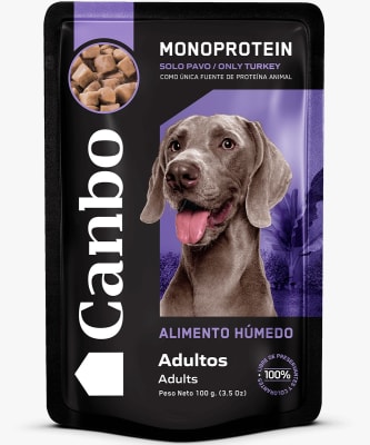 CANBO ALIMENTO HÚMEDO PERRO ADULTO PAVO 100GR1