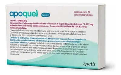 APOQUEL DE 5.4 MG MG PARA PERROS CON ALERGIA EN LA PIEL1