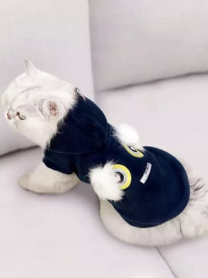 HOOPET CHALECO CON CAPUCHA ENJOY.LIFE - AZUL OSCURO1