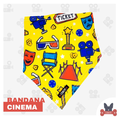COSHUPET BANDANA CINE LOVERS- SMALL
