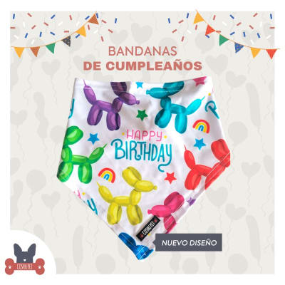 COSHUPET HAPPY BIRTHDAY 2 (BLANCO)-  SMALL