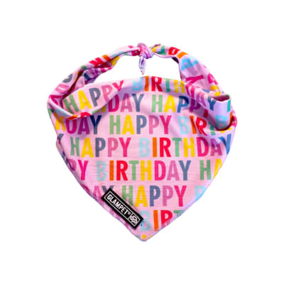 GLAMPET BANDANA HAPPY BIRTHDAY ROSA1