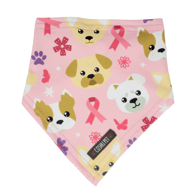 COSHUPET BANDANA LIGA CONTRA EL CANCER PERRITOS1