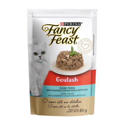 FANCY FEAST GOULASH PAVO-85GM