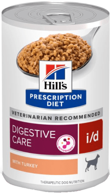 HILLS I/D DIGESTIVE CARE WITH TURKEY (PERRO) -370 GR