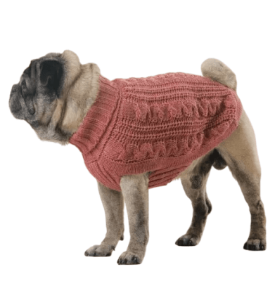 HOT DOGZ CHOMPA TRENZA ROSA ROJO-XS