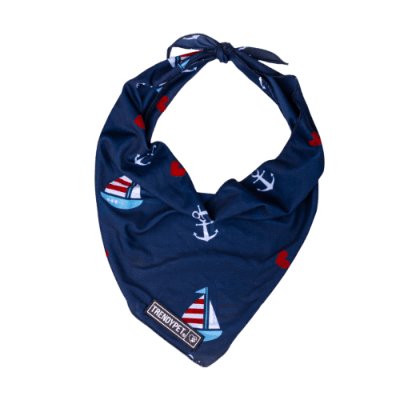 GLAMPET BANDANA MODELO NAVY-XS