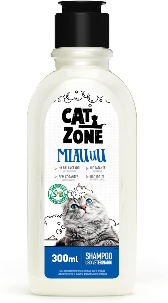 CAT ZONE SHAMPOO MIAUU PARA TODOS LOS GATITOS 300 ML Pet Mas