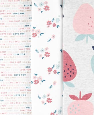 Set 5 bodys Carter´s manga corta frutillas