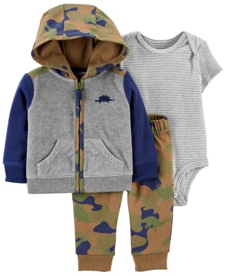 Conjunto Carter's 3 piezas diseño militar1