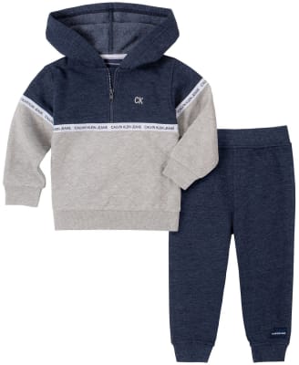 Buzo Calvin Klein gris con azul1