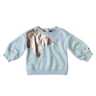 Poleron Tommy Hilfiger Kids estampado estrella gris