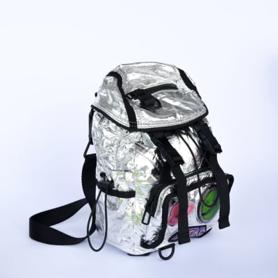 Mochila Bimba y Lola Plateada Stickers Universo1