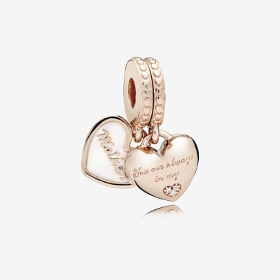 Charm Pandora Madre e hija rose gold1