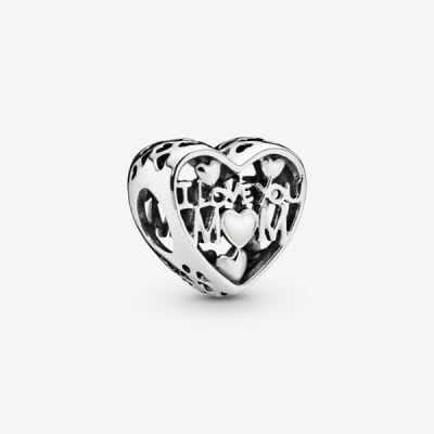 Charm Pandora corazon I love you mom1