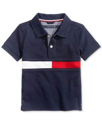Polera Tommy Hilfiger Kids bandera azul marino1