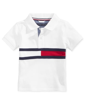 Polera Tommy Hilfiger Kids bandera blanco1