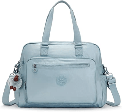 Bolso Maternal Kipling Alanna Metalico Celeste1