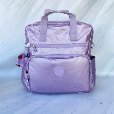 Bolso Maternal Kipling Audrie Purpura Metalizado1
