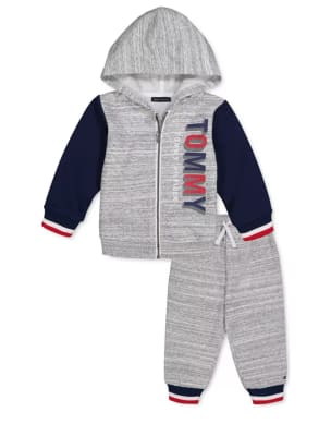 Buzo Tommy Hilfiger Kids gris/azul