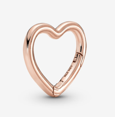 Pandora Me conector corazon hueco oro rosa1