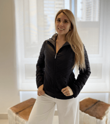 Parka Mujer Michael Kors Plumas Reversible Negra