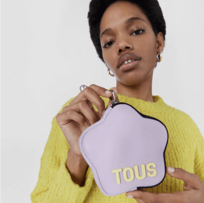 Cosmetiquero Tous forma de flor malva1