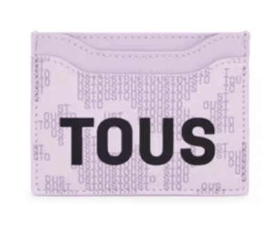 Tarjetero Tous mini rectangular kaos lila1