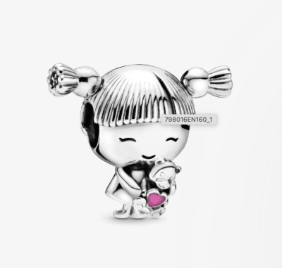 Charm Pandora niña con cachitos1