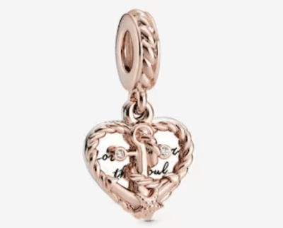 Charm Pandora corazon y ancla1