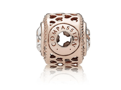 Charm Pandora Essence Corazon compasion Rosegold