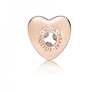 Charm Pandora Essence separador corazon rosegold