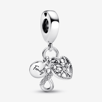 Charm Pandora Colgante Triple Infinito Familia1