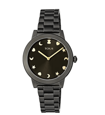 Reloj Mujer Tous Nocturne de acero IP negro con esfera negra1