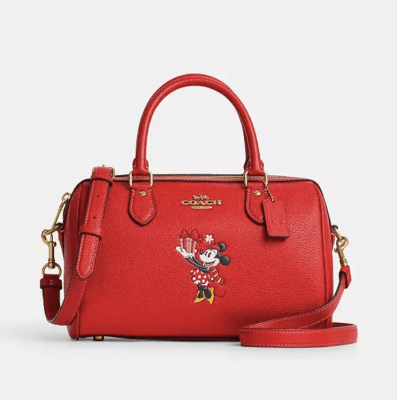 Cartera Coach Crossbody  Coleccion Minnie Roja1