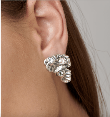 Aros Uno de 50 Hojas tres cristales verde y rosado1