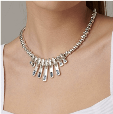 Collar Uno de 50 hojas y rectangulos verticales concircones rectangulares azules1