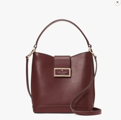 Cartera Kate Spade Bombonera Cuero Burdeo1